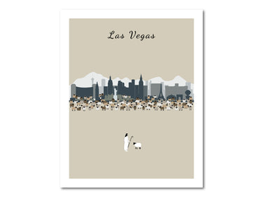 Lost Sheep from Las Vegas Poster Print